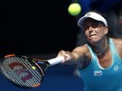 Barbora Strýcová elí na Australian Open úderm Sereny Williamsové.