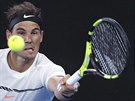 Rafael Nadal bhem finále Australian Open