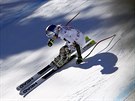 Lindsey Vonnová na trati superobího slalomu v Cortin d´Ampezzo