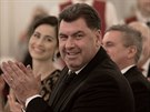 Poradce prezidenta Martin Nejedlý na charitativním plese Miloe Zemana (Praha,...