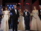 Donald Trump s rodinou na inauguraním plese (Washington, 20. ledna 2017)