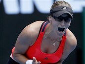 Chorvatsk tenistka Mirjana Luiov-Baroniov se raduje z pekvapivho postupu...