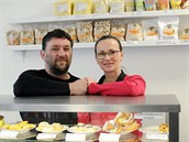 Manželé Jaroslav a Martina Kotasovi ve své bezlepkové jídelně v centru Nového...