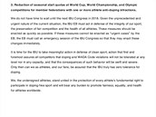 Petice biatlonistů, kterou předali 13. ledna Mezinárodní biatlonové unii a v...