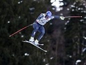 Valentin Giraud Moine na trati sjezdu v Garmisch-Partenkirchenu