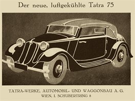 Rakouská reklama na Tatru 75