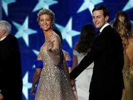 Ivanka Trumpová a její manel Jared Kushner (Washington, 20. ledna 2017)