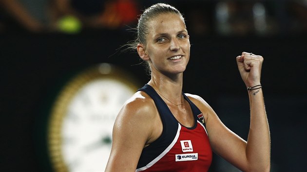 POSTUPOVÝ ÚSMĚV. Česká tenistka Karolína Plíšková je na Australian Open ve...