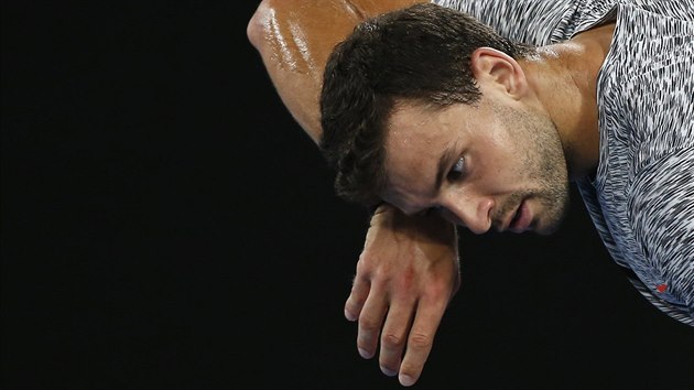Bulharsk tenista Grigor Dimitrov si utr pot z ela v semifinle Australian Open.