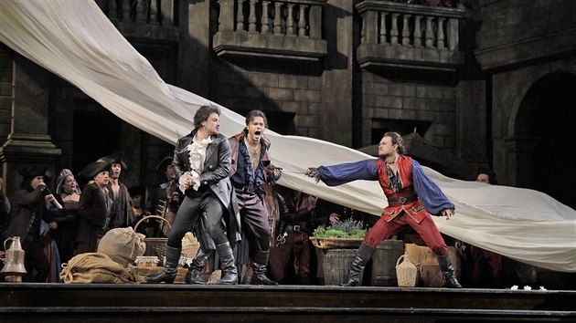 Scna z Gounodovy opery Romeo a Julie v Metropolitn opee