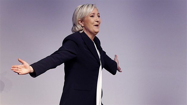 Marine Le Penová na konferenci evropské krajní pravice v Koblenzi (21. ledna 2017).