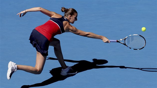 Karolna Plkov ve tvrtfinle Australian Open