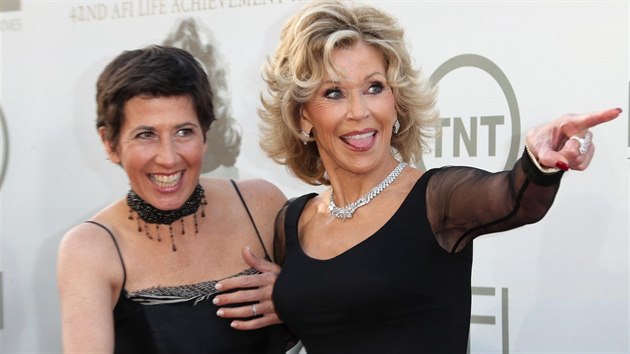 Jane Fondov a jej dcera Vanessa Vadimov (Hollywood, 5. ervna 2014)