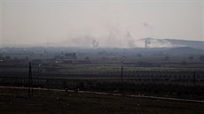 Pohled na syrské msto al-Báb, kde Turci u dva msíce svádjí urputné boje s...