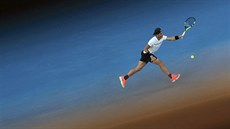 panlský tenista Rafael Nadal hraje proti Dimitrovovi v semifinále Australian...