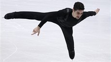 Javier Fernández v krátkém programu na mistrovství Evropy v Ostrav.