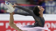 Ruská krasobrusla�ka Jevegenija Medved�vová na mistrovství Evropy v Ostrav�.