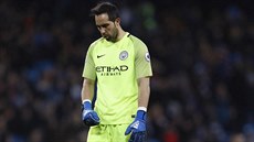 Claudio Bravo z Manchesteru City inkasoval gól.
