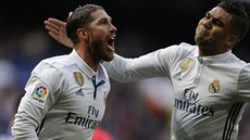 KAPITÁN KANONÝR. Obránce Realu Madrid Sergio Ramos (vlevo) zařídil dvěma góly...