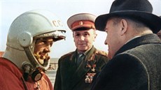 Koroljov s Gagarinem