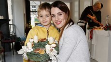 Lucie Kíková a její syn David (20. listopadu 2016)
