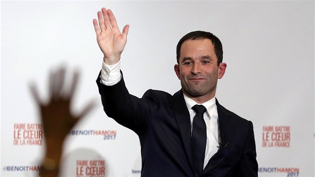 Volbu kandidta francouzsk levice na prezidenta ve druhm kole vyhrl Benoit Hamon (29. ledna 2017)