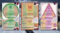 eské dálniní známky pro rok 2017