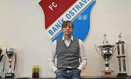 Václav Brabec v kancelái majitele fotbalového Baníku Ostrava