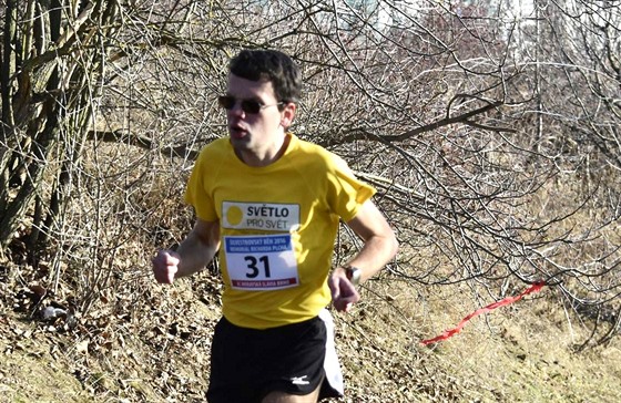 Petr Kaňovský na Silvestrovském běhu 31. prosince 2016 v Brně - Novém Lískovci