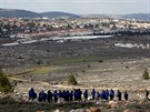 Izrael evakuuje idovskou osadu Amona na Západním behu Jordánu, která byla...