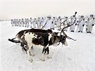 Cviení písluník ruské arktické mechanizované pchotní brigády Severního...