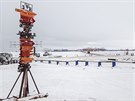 Ruská vojenská základna Arktický trojlístek na ostrov Alexandina zem