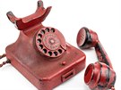 Hitlerv ervený telefon ukoistný z berlínského bunkru.