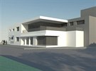 Pl�novan� podoba p�estavby sokolovny v Hul�n�.