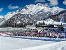 TADY TO BUDE. Djit biatlonového mistrovství svta v Hochfilzenu