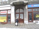 Oputné obchody na díve runé Masarykov tíd v Teplicích.