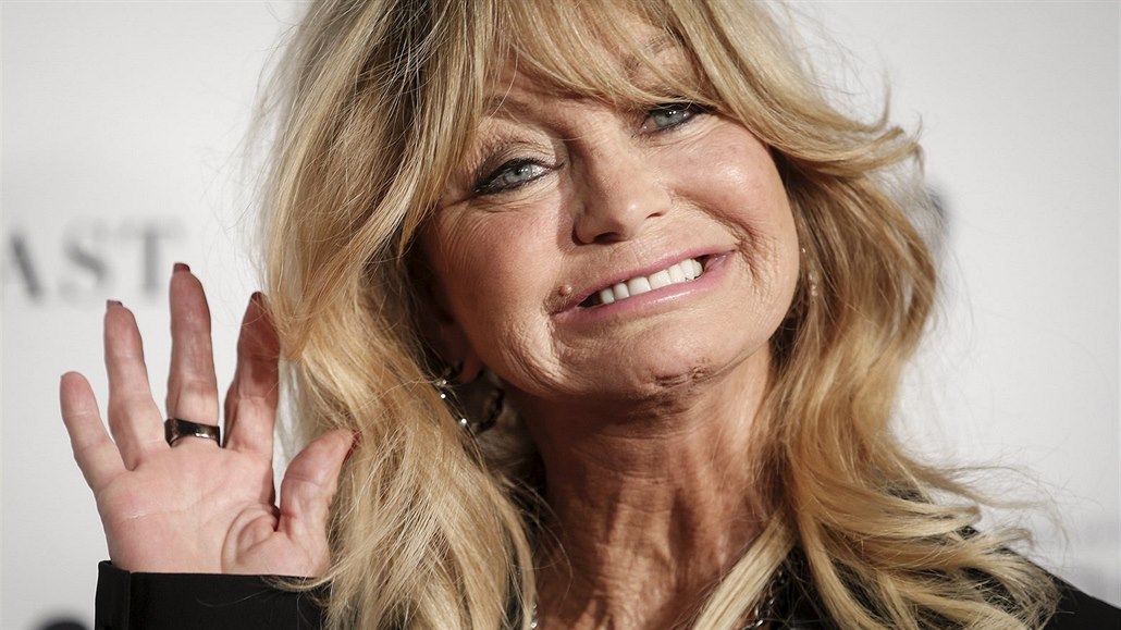 Goldie Hawnová (New York, 9. listopadu 2015)