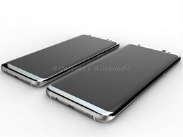 Samsung Galaxy S8 a S8 plus (render)