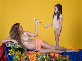 Thotn Beyonc s dcerou Blue Ivy pipomn obraz italskho baroknho male...