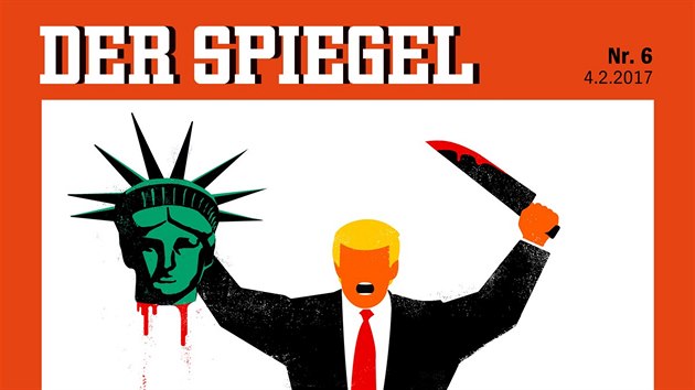 Donald Trump na titulní stran asopisu Der Spiegel.
