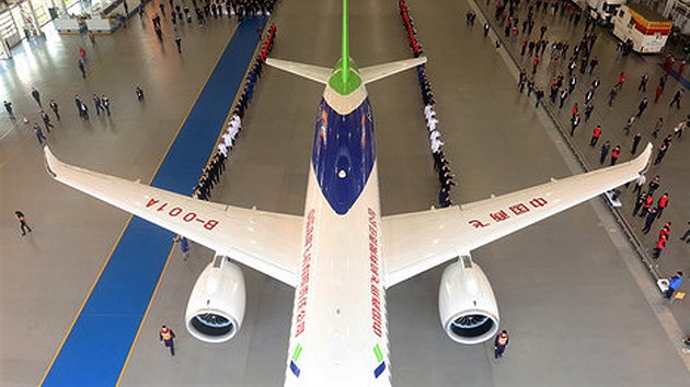 nsk dopravn letadlo Comac C919 od spolenosti Commercial Aircraft Corporation of China