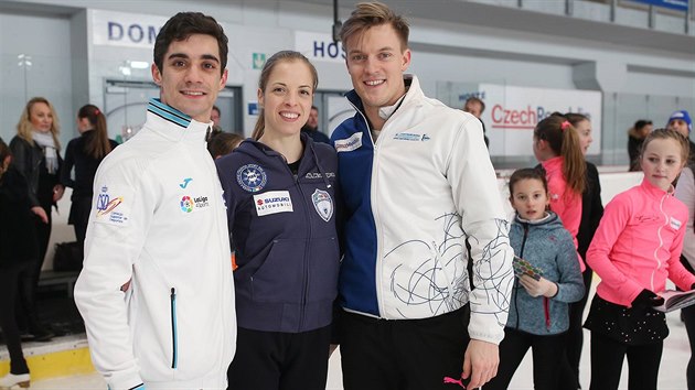 Zleva Javier Fernandz, Carolina Kostnerov a Tom Verner