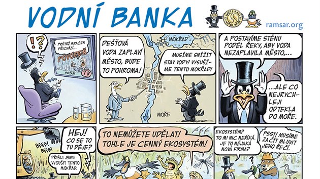 Komiks vytvoen ke Svtovmu dni mokad 2017 (2. 2.): Vodn banka