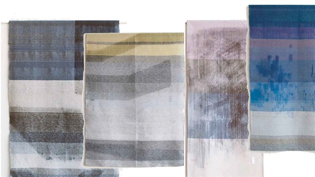Geometr (Klra Spikov, Linda Kaplanov, Kristna Markvartov), cena EDIDA v kategorii Interirov textil, kolekce autorskch tkanin