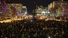 Uctní památky obtí útoku v Edmontonu (30. ledna 2017)