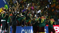 Kameruntí fotbalisté slaví africký titul.