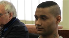 Nikolas Bady p�ed ústeckým okresním soudem.