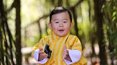 Bhútánský korunní princ Jigme Namgyel Wanghung slaví 5. února 2017 své první...