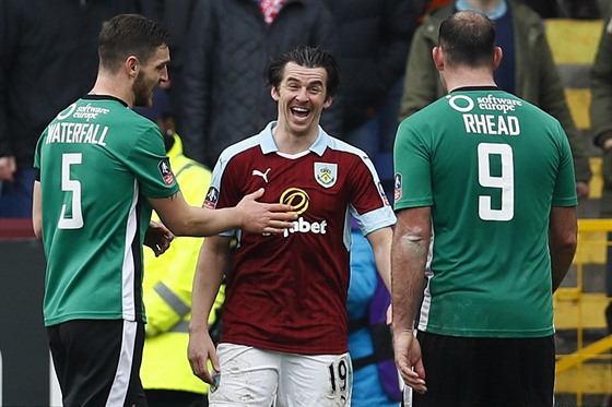 Joey Barton v utkání FA Cupu mezi Burnley a Lincolnem.