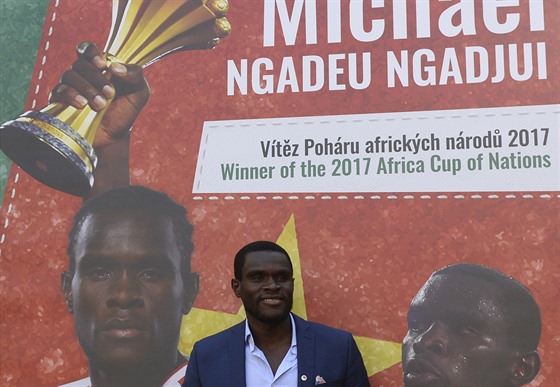 Michael Ngadeu-Ngadjui, vítz mistrovství Afriky s Kamerunem a hrá Slavie se v...